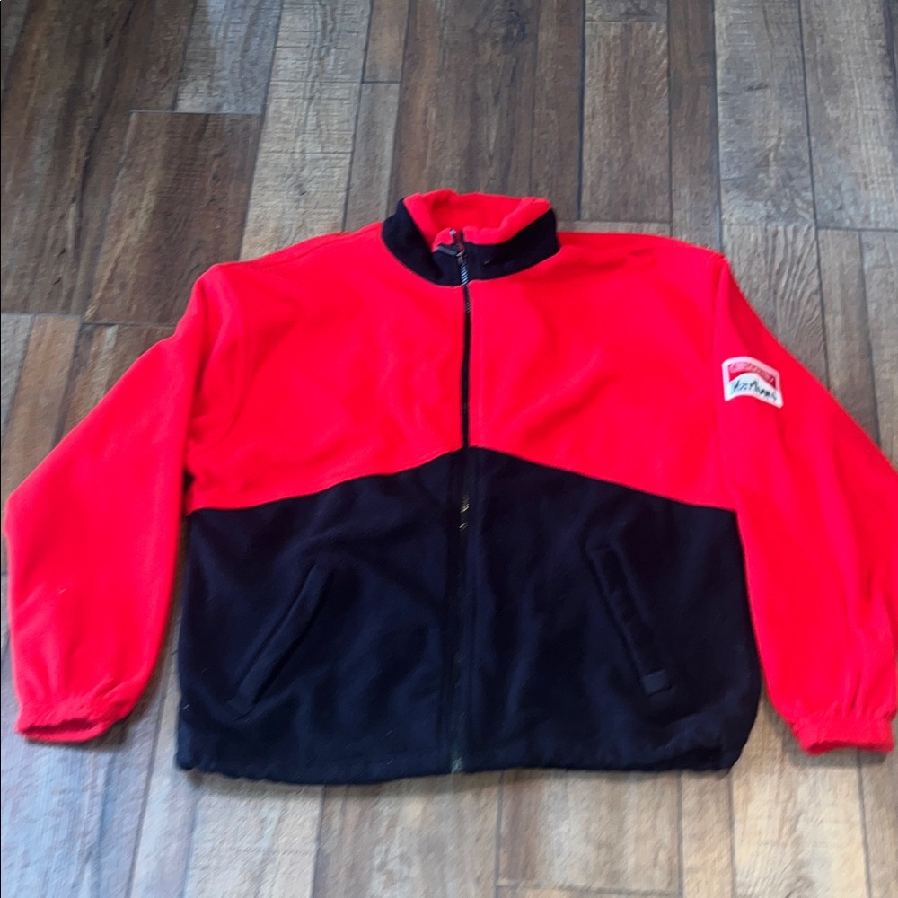Marlboro Red Fleece with Logo Patch fleece jacket vintage 90’s